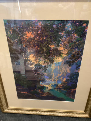 Signed Print Multi-Color Mill Framed Art