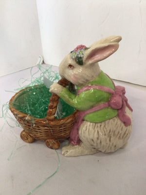 Easter Pastel Basket Bunny Holiday Item