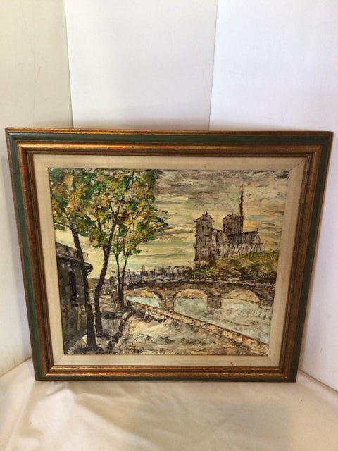Mid Century River As Is Framed Art