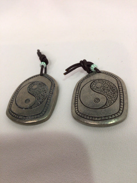 Pair Silver Metal Coins Misc
