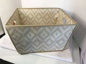 Storage Tan/Cream Fabric Basket