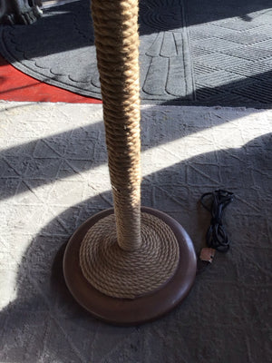 Floor Natural Metal Rope Lamp