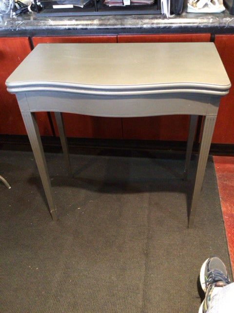 Side Wood Game Swivel Gray Table