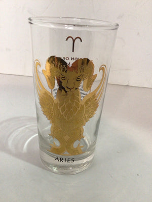 Mid-Century Clear/Gold Glass Glasses