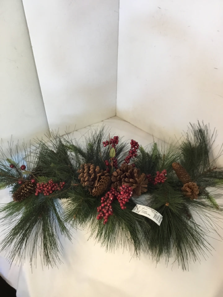 Centerpiece Green Pine Holiday Item