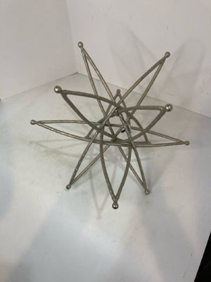 Silver Metal Atom pattern Decoration