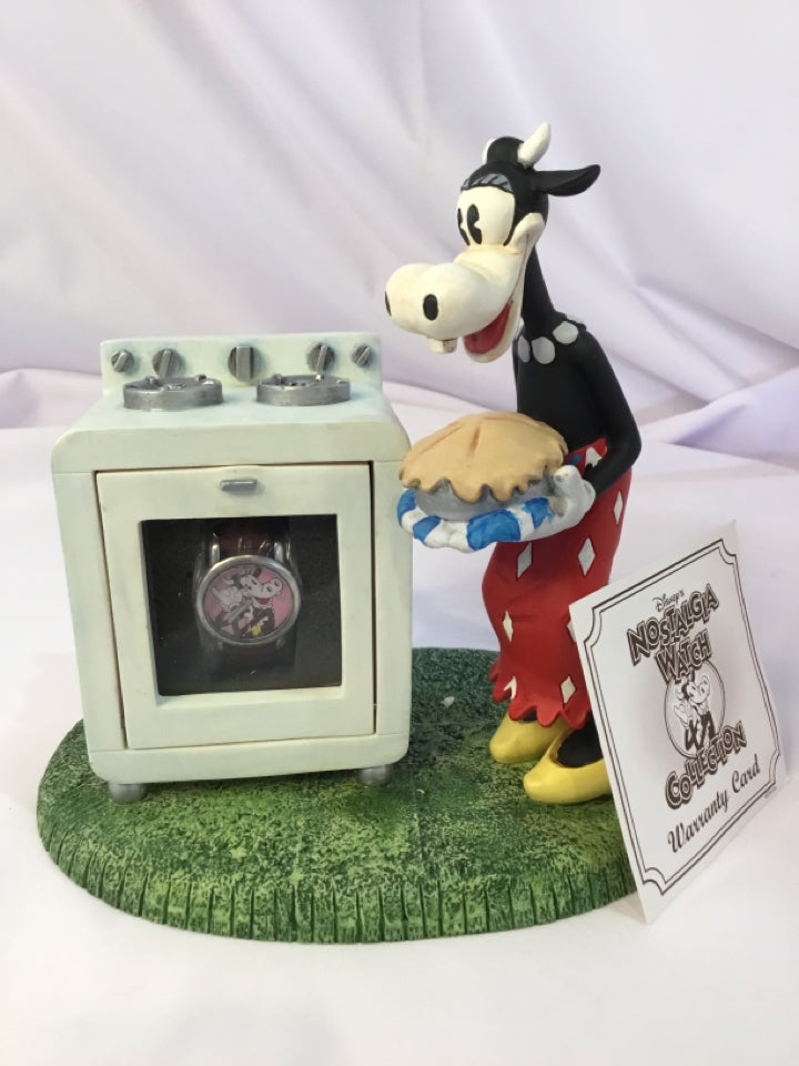 Disney Multi-Color Resin Stove Cow Figurine