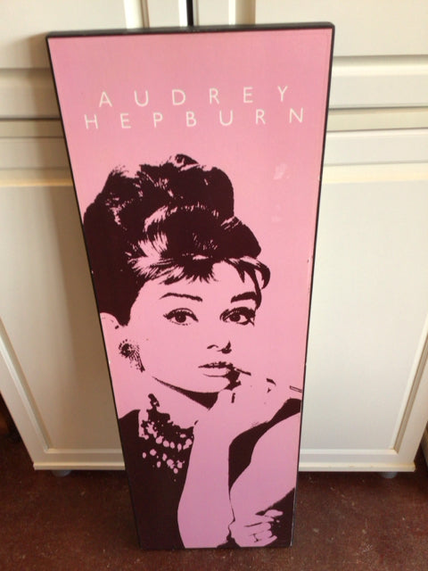 Pink Hepburn Stretch Canvas Art