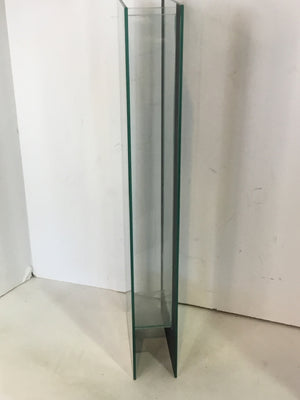 Glass Mirror Tall Rectangular Vase