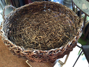 Tray Brown Wicker Basket