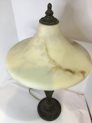 Brown/Cream Resin Table Lamp