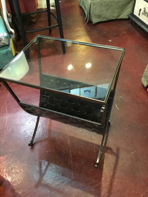 Glass/Metal Black Table