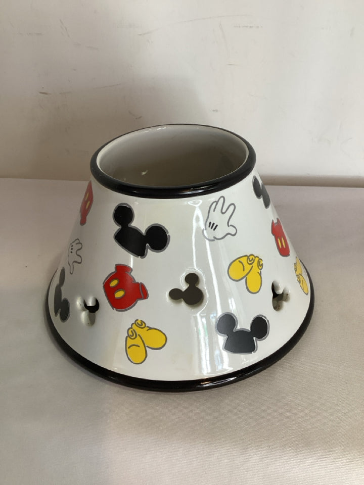 Candle White/Black Ceramic Mickey Mouse Lamp Shade