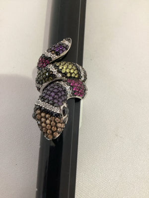 Multi-Color Snake Rhinestone Ring