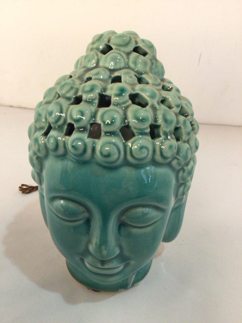Aqua Ceramic Buddha Figurine