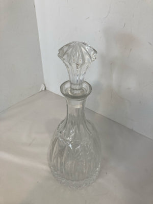 Cut Glass Round Decanter