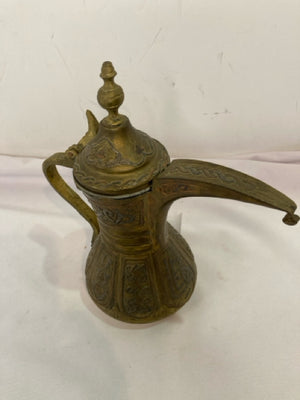 Vintage Middle Eastern Brass Coffee Pot