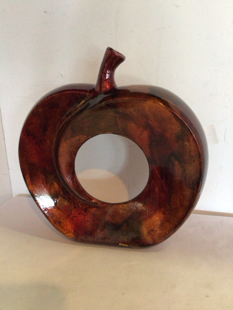 Kirkland's Red Enamel Apple Vase