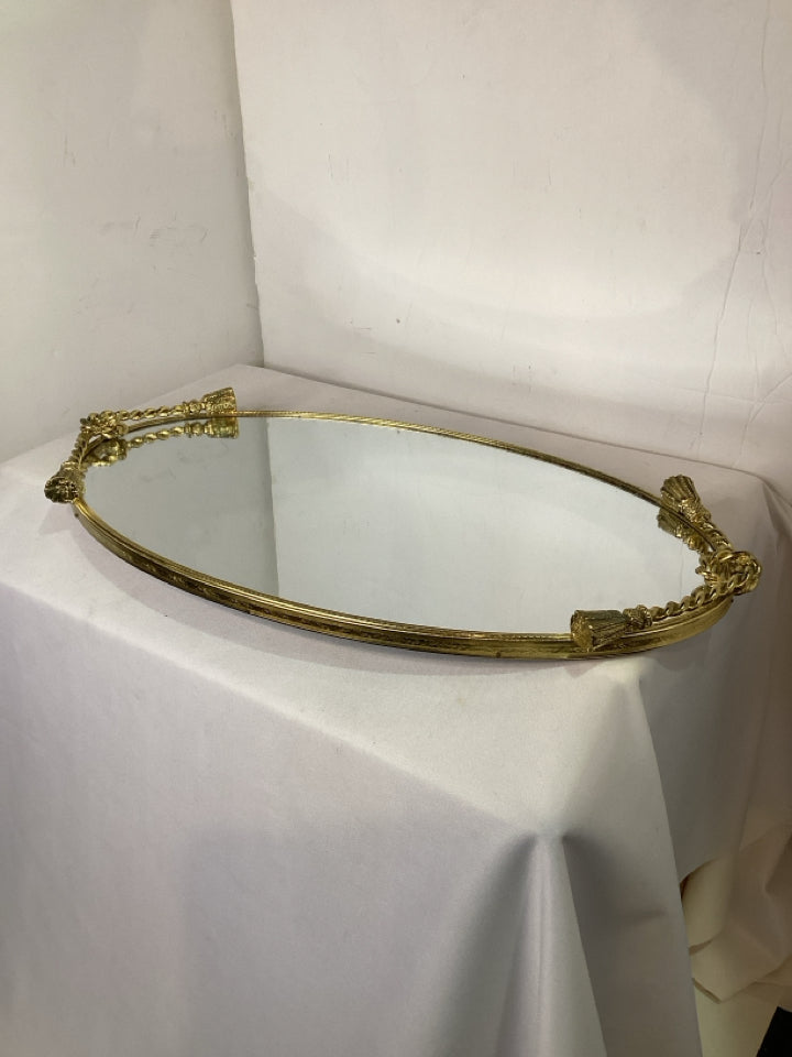Gold Mirror Tray