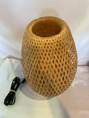 IKEA Tan Bamboo Table Lamp