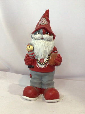 Forever Collectibles Red/Gray Resin Gnome OSU Figurine