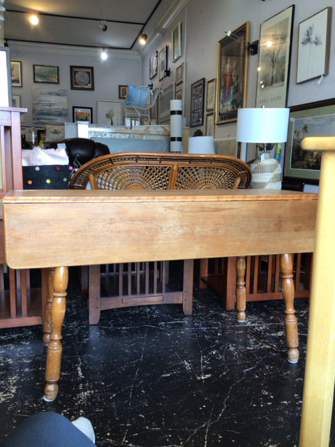 Drop Leaf Wood Brown Table