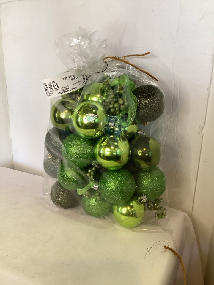 Ornament Green Holiday Item