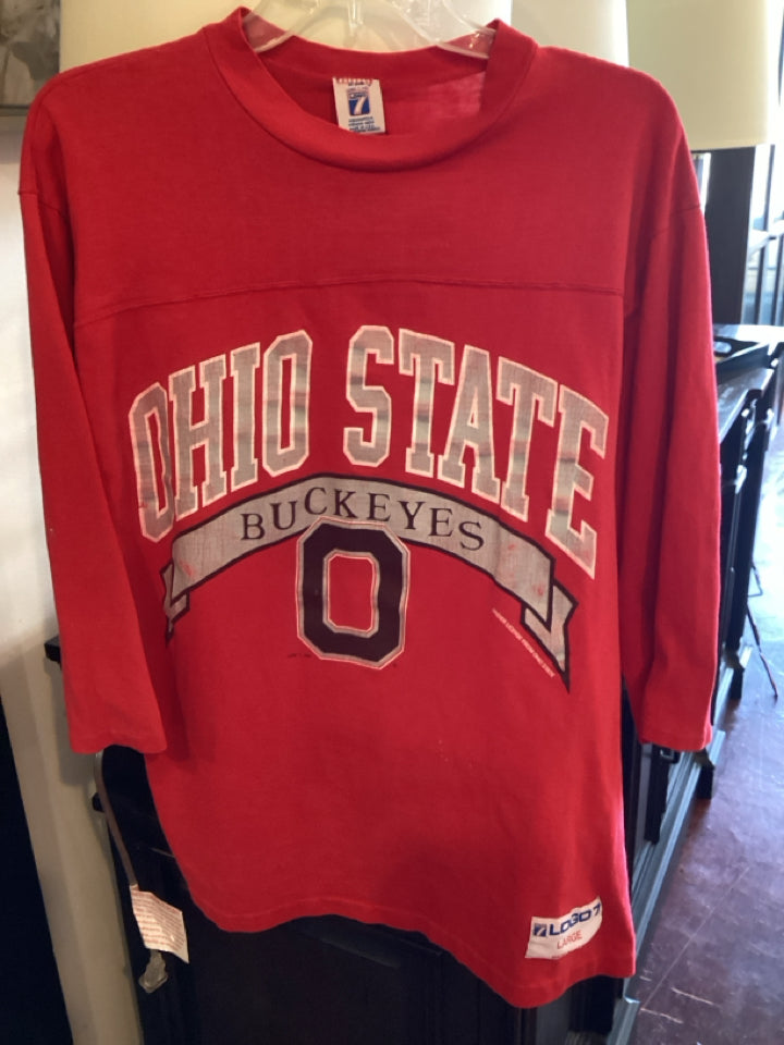 Vintage Large Red/Gray Cotton Ohio State Misc