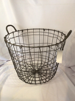 Gray Wire Basket