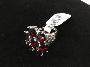 Red Rhinestone Ring