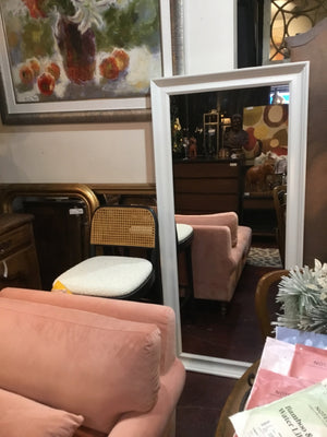 White Rectangle Mirror