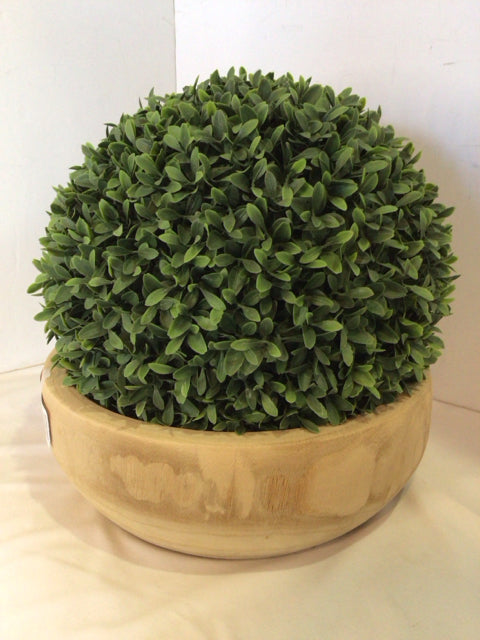 Green Plastic Ball Faux Plant