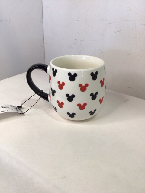 Coffee Red/Black Porcelain Mickey Mouse Mug
