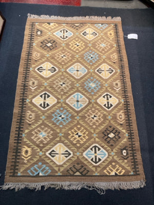 Kilim Wool AS IS Brown/Blue Rug