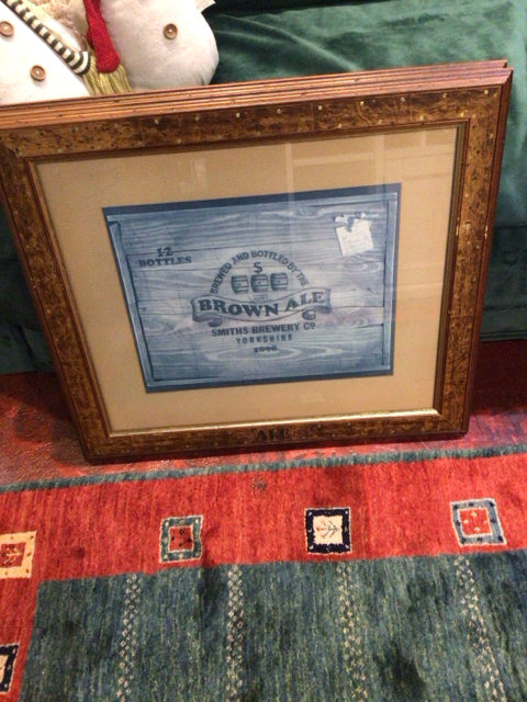 Rustic Brown Beer Framed Art