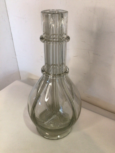 Vintage Clear Glass Vase