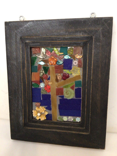 Multi-Color Mosaic Framed Art