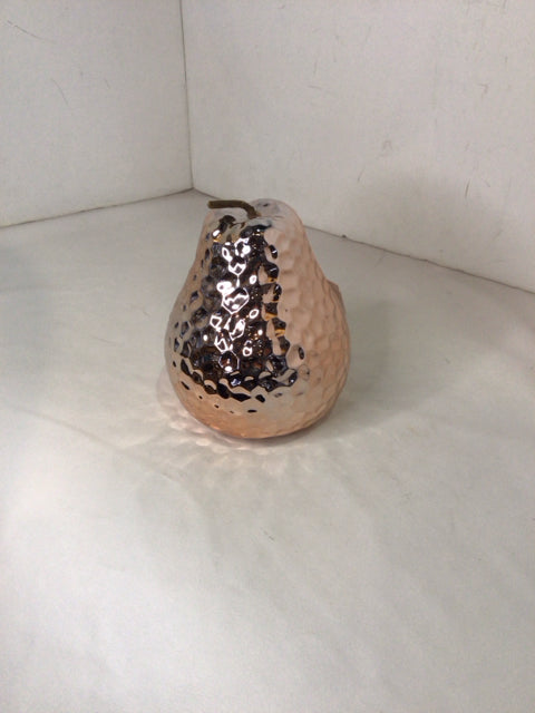 Copper Glass Hammered Pearl Figurine