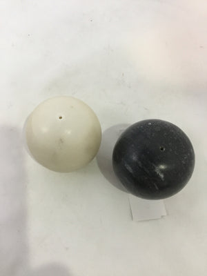 Black/White Marble Salt & Pepper