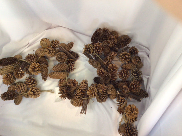 Garland Brown Pine Cone Holiday Item