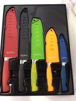 Wolfgang Puck Set of 5 Multi-Color Knife Set