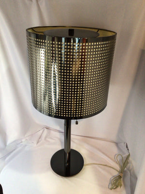 Silver Metal Geometric Lamp