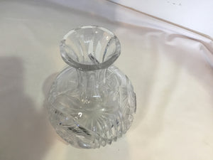 Cut Crystal Lamp Vase