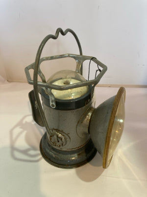 Vintage Silver Metal Railroad Lantern