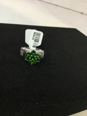 Green Rhinestone Ring