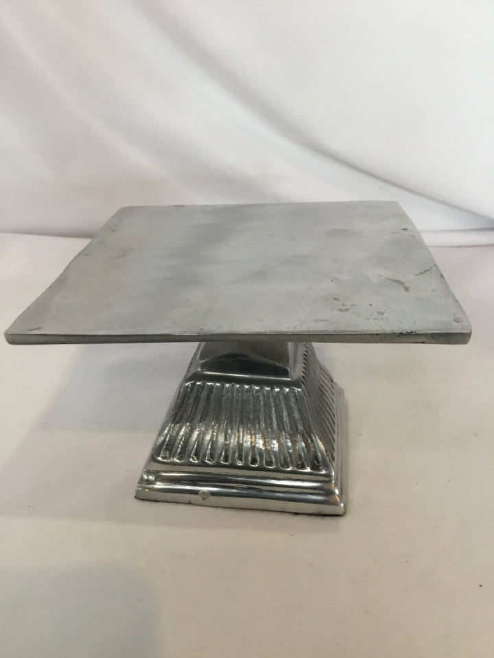 Silver Metal Pedestal