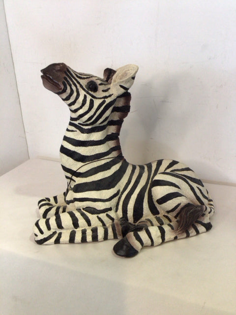 White/Black Resin Zebra Statue