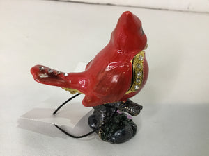 Enamel Cardinal Red Box
