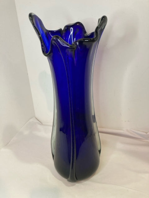 Vintage Cobalt Glass Vase