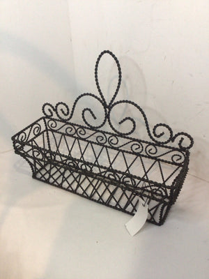 Bronze Metal Swirl Basket